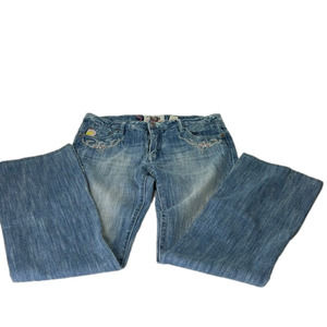 Parasuco Denim Legend Bedazzled Mid-rise Straight Leg size 30